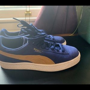 Puma Suede. blue depths Apple cinnamon